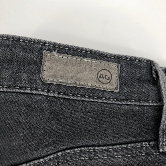 Ag Adriano Goldschmied Gray Hi-Rise Skinny Jeans | Mid Rise - Picture 5 of 7